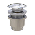 Timberline Mushroom Cover Pop Up Waste with Overflow - Chrome