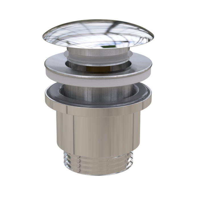 Timberline Mushroom Cover Pop Up Waste with Overflow - Chrome