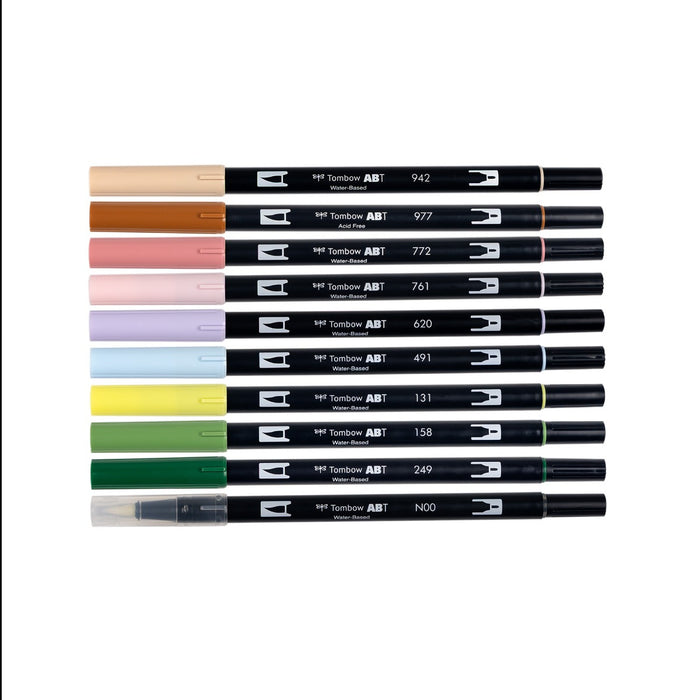 Tombow Dual Brush Pen Set of 10 - Fairies
