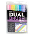 Tombow Dual Brush Pen Set of 10 - Pastel Palette