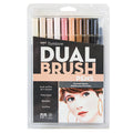 Tombow Dual Brush Pen Set of 10 - Portrait Palette