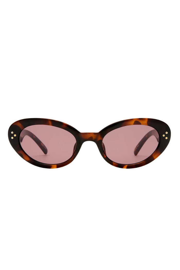 Tootsie Tort Smokey Lens Round Cat Eye Sunglasses