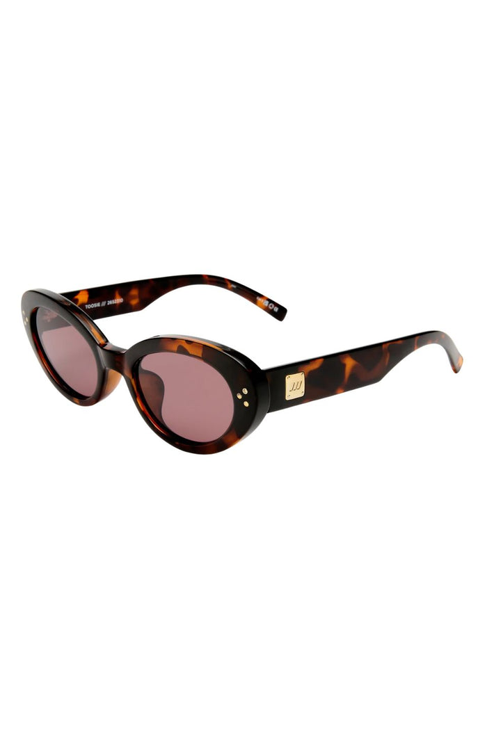 Tootsie Tort Smokey Lens Round Cat Eye Sunglasses