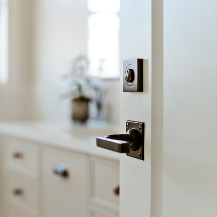 Lifestyle Image1 Tradco Menton Lever Square Rose Antique Brass Sdg 0680 - The Blue Space