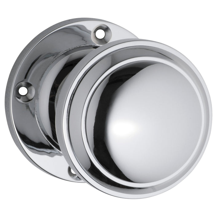 Tradco Milton Knob Round Rose Chrome Plated Sdg 0735 - The Blue Space
