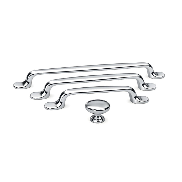 Variant Turner Hastings Tutto 128mm Pull Handle Chrome TU128CB-CH - The Blue Space