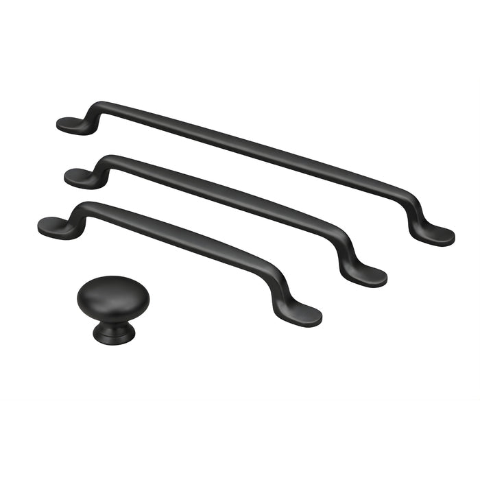 Variations Turner Hastings Tutto 160mm Pull Handle Matte Black TU160CB-MB - The Blue Space