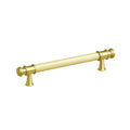 Single Turner Hastings Verona 128mm Pull Handle Brushed Brass VE128CB-BB - The Blue Space