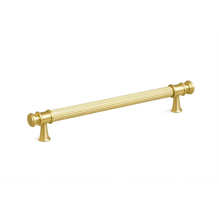 Single Turner Hastings Verona 224mm Pull Handle Brushed Brass VE224CB-BB - The Blue Space