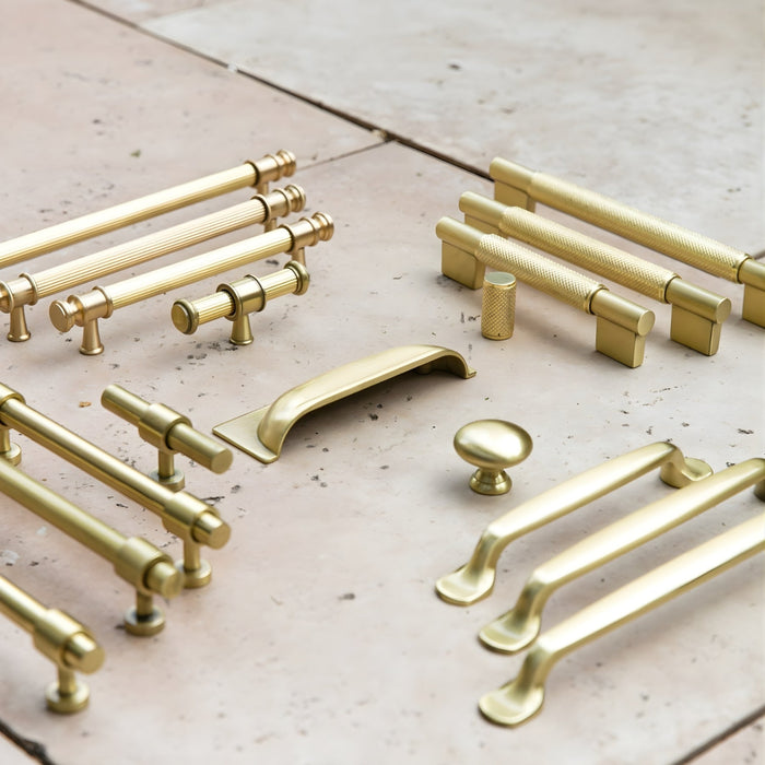 Range Turner Hastings Verona 224mm Pull Handle Brushed Brass VE224CB-BB - The Blue Space