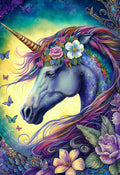 Diamond Painting Ultra Elegant Unicorn 25.6" x 37.4" (65cm x 94.8cm) / Square with 78 Colors including 2 ABs and 3 Fairy Dust Diamonds / 99,441