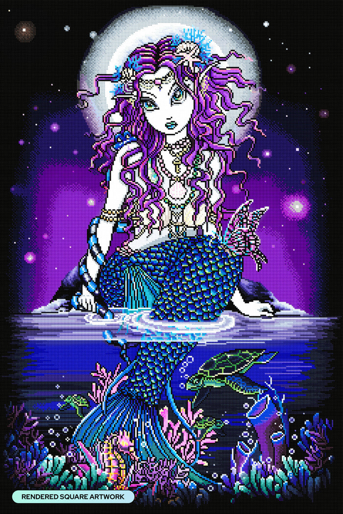 Diamond Painting Uxia Twilight 23.6" x 35.4" (60cm x 89.9cm) / Square with 84 Colors including 3 ABs and 2 Fairy Dust Diamonds / 87,001