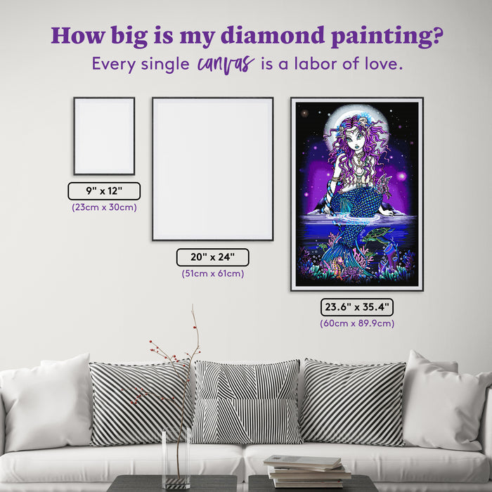Diamond Painting Uxia Twilight 23.6" x 35.4" (60cm x 89.9cm) / Square with 84 Colors including 3 ABs and 2 Fairy Dust Diamonds / 87,001