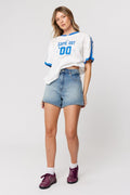 Venice Selena Blue High Rise Denim Short