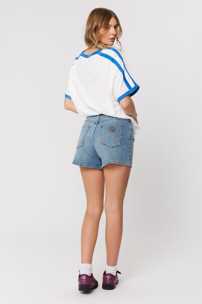 Venice Selena Blue High Rise Denim Short