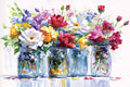 Diamond Painting Vibrant Floral Impressions 33" x 22" (83.7cm x 55.6cm) / Round with 70 Colors including 4 ABs and 2 Fairy Dust Diamonds / 61,408
