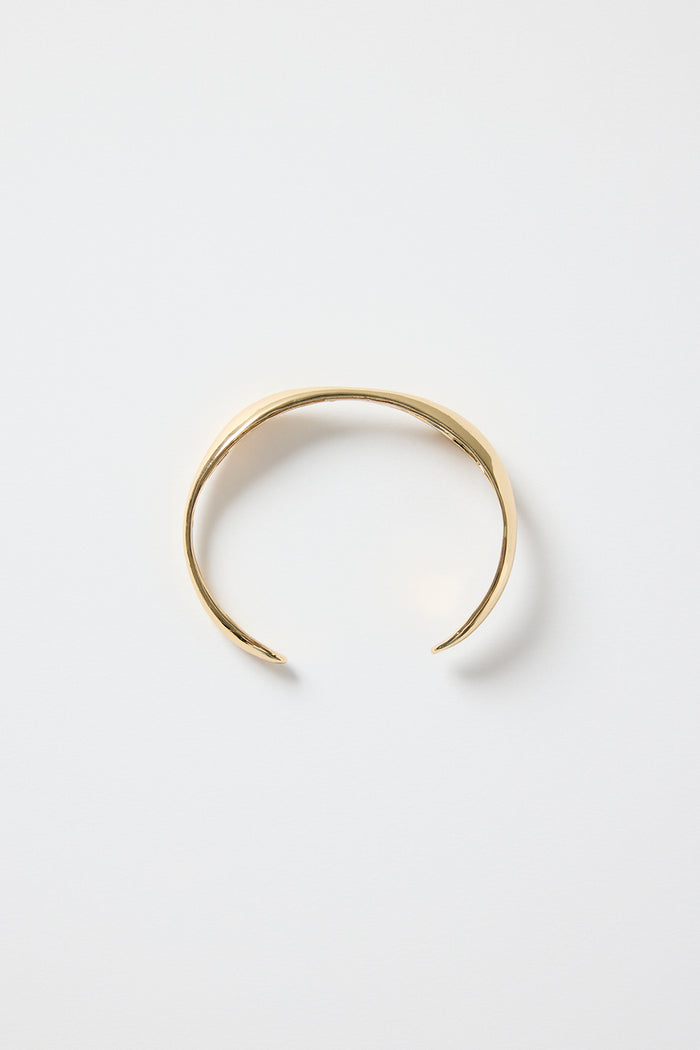 Wavy Gold Cuff Bangle