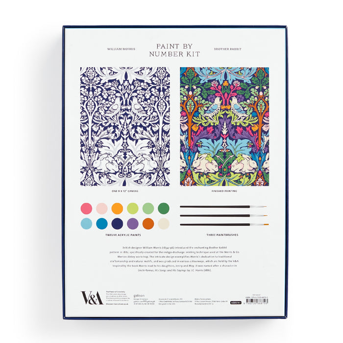 William Morris brother Rabbit Paint by Number Kit