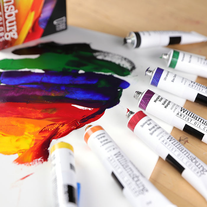 Williamsburg Oils Set of 7 x 22ml & 1 x 37ml - Mixing Colors