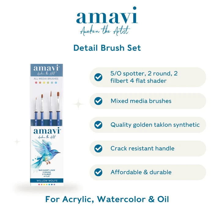 Willow Wolfe Amavi Details Set of 4