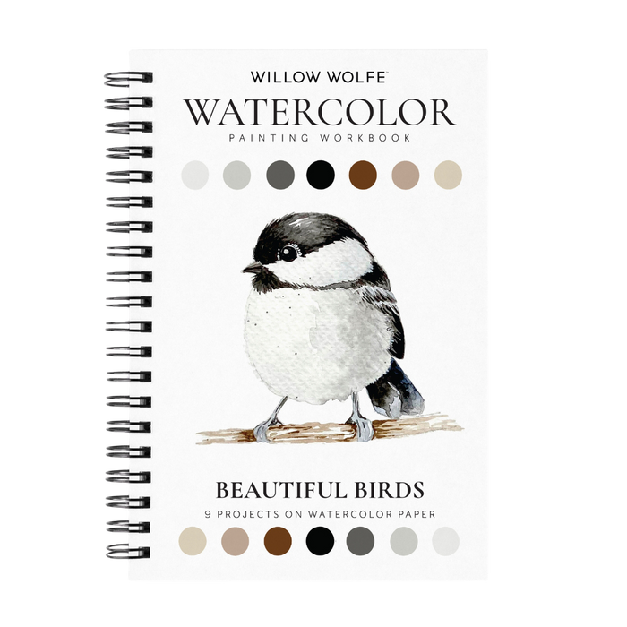 Willow Wolfe Watercolor Workbook - Beautiful Birds