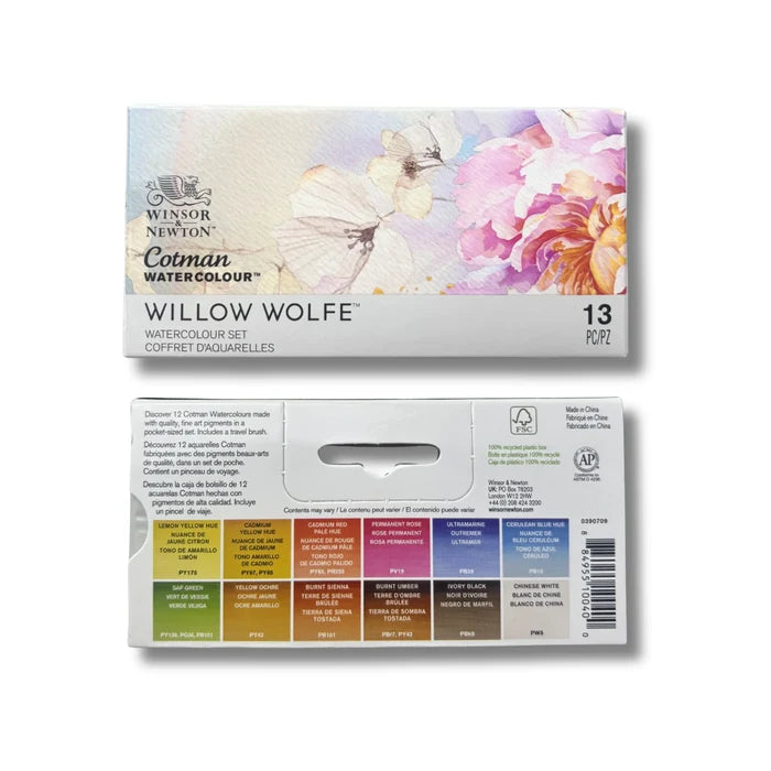 Winsor & Newton Cotman Watercolour Willow Wolfe Set of 12