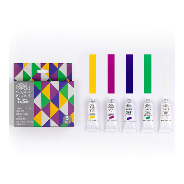 Winsor & Newton Designers Gouache Set of 5 Brilliant