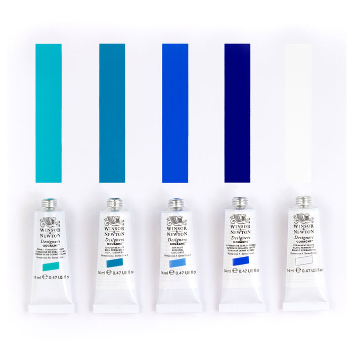 Winsor & Newton Designers Gouache Set of 5 Seascape