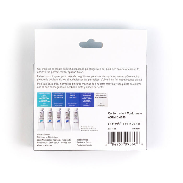 Winsor & Newton Designers Gouache Set of 5 Seascape