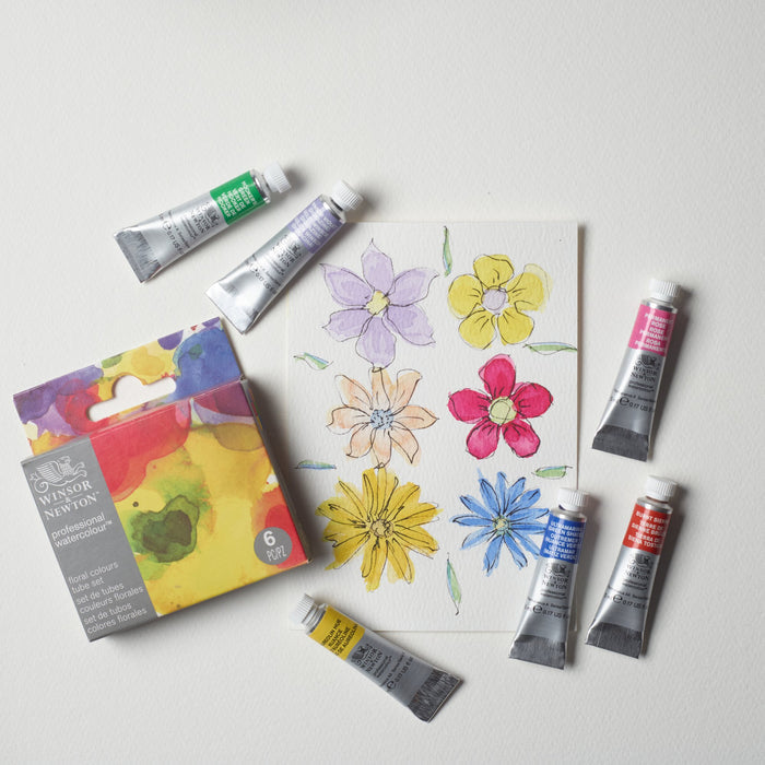 Winsor & Newton Professional Watercolour Tube Set of 6 Floral Colours
