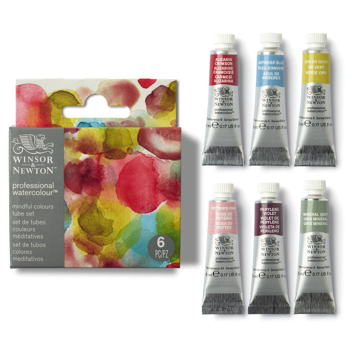 Winsor & Newton Professional Watercolour Tube Set of 6 Mindful Colours
