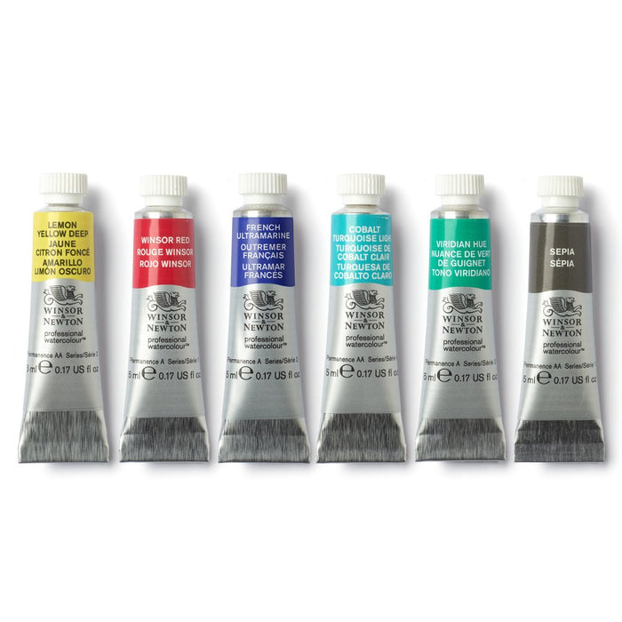 Winsor & Newton Professional Watercolour Tube Set of 6 Urban Sketching Colours