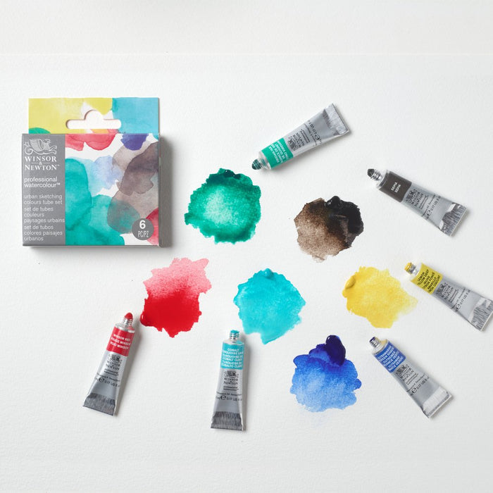 Winsor & Newton Professional Watercolour Tube Set of 6 Urban Sketching Colours