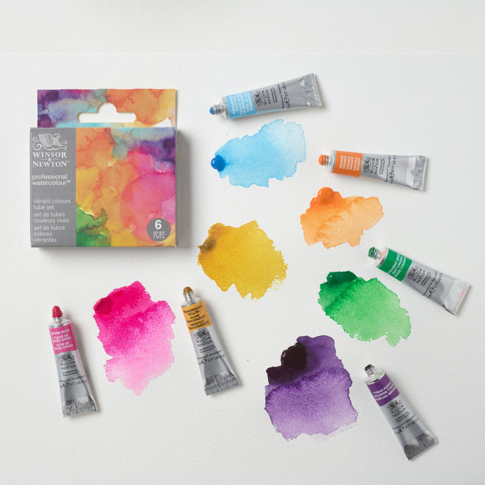 Winsor & Newton Professional Watercolour Tube Set of 6 Vibrant Colours