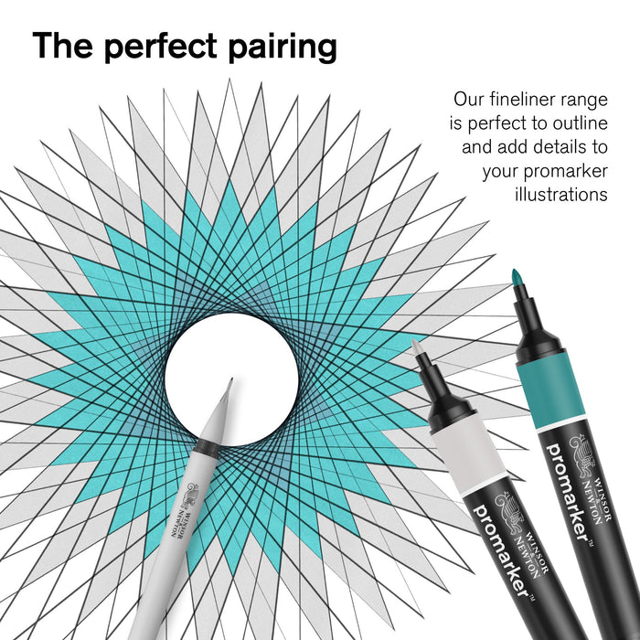 Winsor & Newton Promarker Watercolour Set of 12 Basic