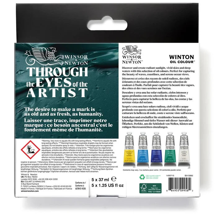 Winsor & Newton Winton Oil Colour Set of 5 x 37ml - Seascapes