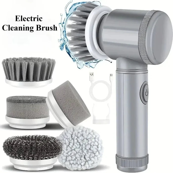 Wireless Electric Spin Cleaning Brush with 5 Heads - PrimeNest
