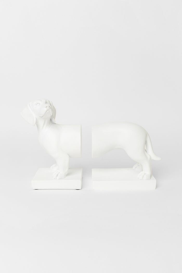 Woof Woof White Set2 Bookends