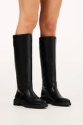 Xenith Black Knee High Flat Boot