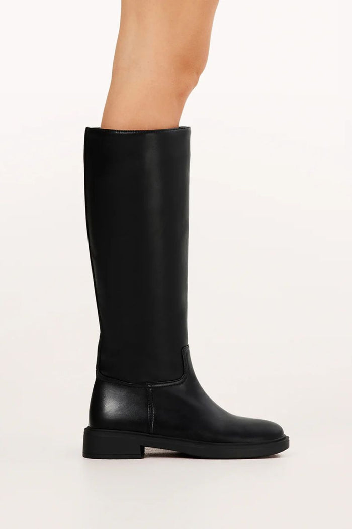 Xenith Black Knee High Flat Boot
