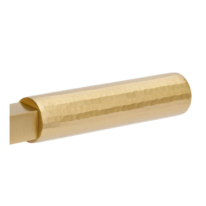 Zanda Zurich Hammered 70mm Key/Turn Entrance Lever Set Satin Brass  9335.E4.SB - The Blue Space
