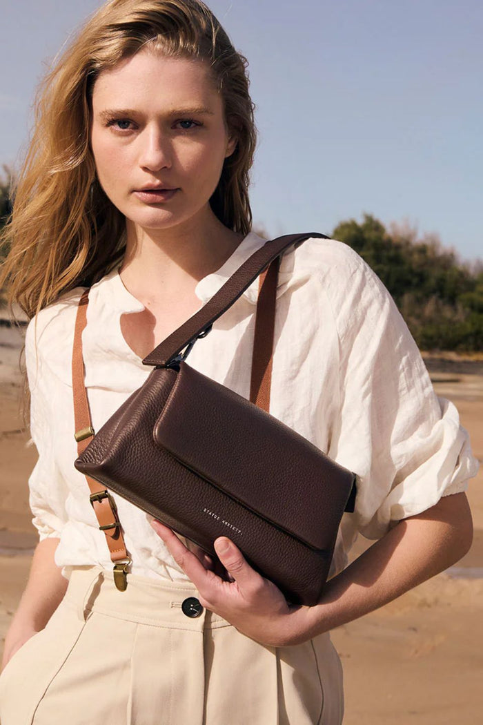 Zenith Cocoa Dual Strap Shoulder Bag