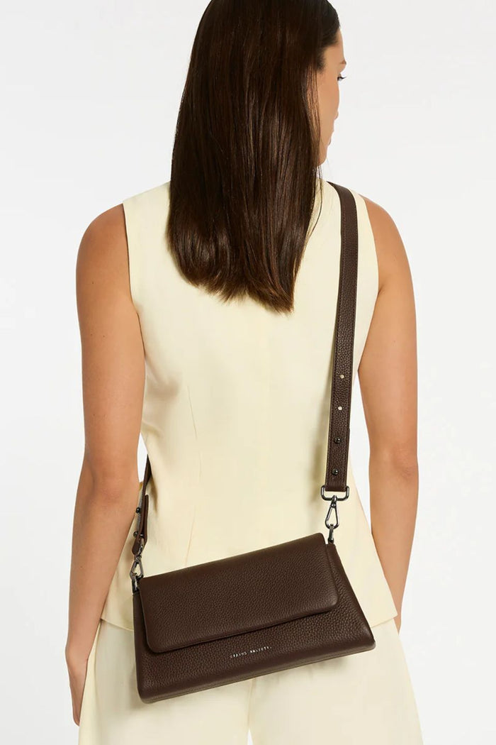 Zenith Cocoa Dual Strap Shoulder Bag