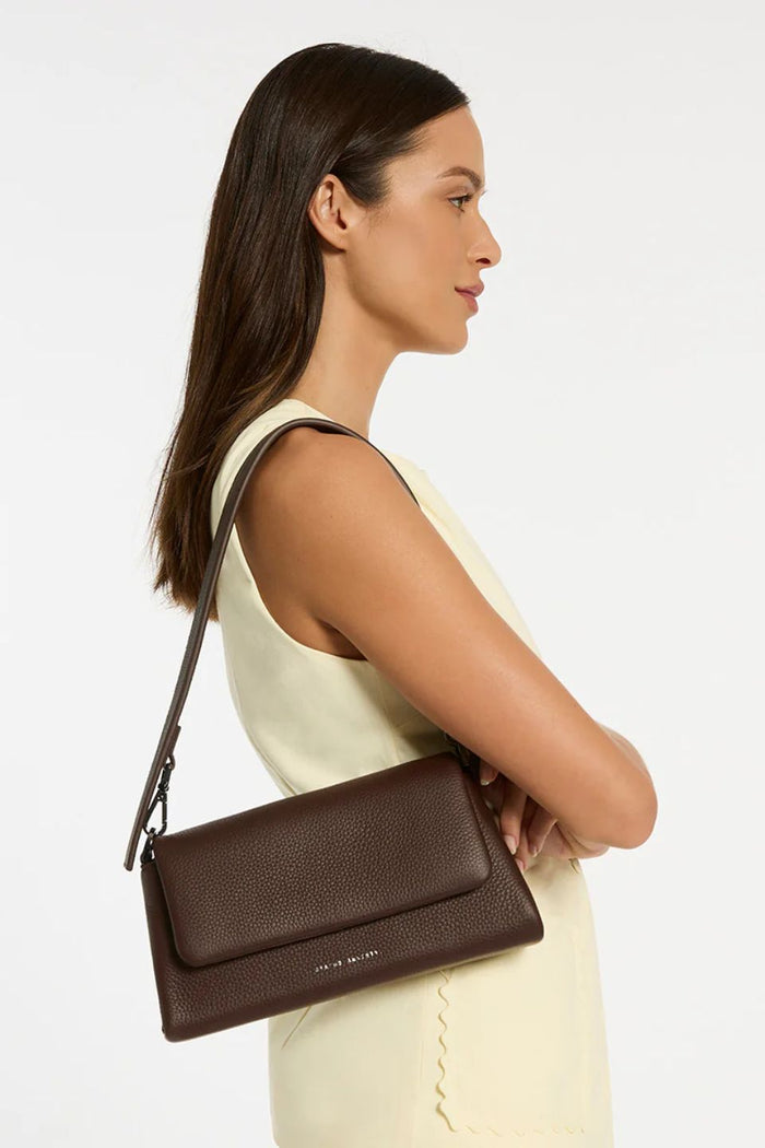 Zenith Cocoa Dual Strap Shoulder Bag